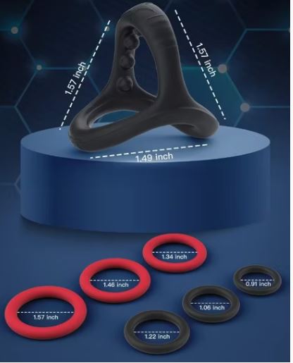 Pleasure Ring Set – 7 Silicone Rings for Hardness & Stamina